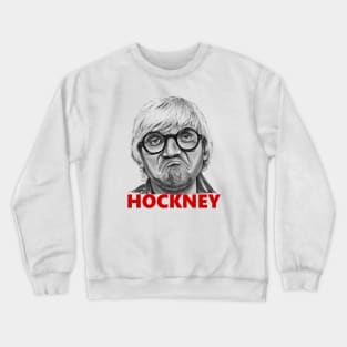 My original portrait of British artist David Hockney Crewneck Sweatshirt